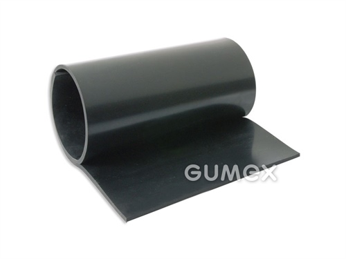 Guma odolná poveternostným vplyvom a teplotám E9614, hrúbka 1mm, BVL, šírka 1400mm, 70°ShA, EPDM, -40°C/+120°C, čierna